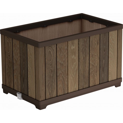 KETER DECO RECTANGLE Kvetináč, 45,5 x 76 x 45,5 cm, walnut 17213624