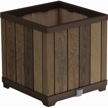 KETER DECO SQUARE Kvetináč, 45,5 x 45,5 x 45,5 cm, walnut 17213622