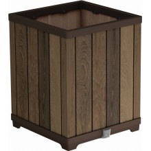 KETER DECO SQUARE TALL Kvetináč, 45,5 x 45,5 x 55 cm, walnut 17213623