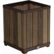 KETER DECO SQUARE TALL Kvetináč, 45,5 x 45,5 x 55 cm, walnut 17213623