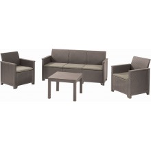 KETER ELODIE 3 SEATER Set záhradný, cappuccino/piesková 17209489