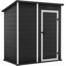 KETER ESSENTIAL 6 x 4 záhradný domček, 184 x 112 x 195 cm, tmavo sivý 17214016