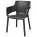 KETER EVA Záhradná stolička, 57,7 x 62,5 x 79 cm, grafit 17210109