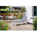 KETER FORMENTERA lehátko s poduškou, 187,5 x 58 x 29 cm, biela/sivá 17213633