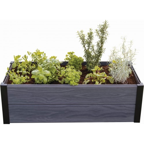 KETER MAPLE TROUGH Vyvýšený záhon, 106 x 50 x 32 cm, sivý 17209666