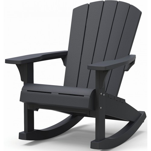KETER ROCKING ADIRONDACK Kreslo, 92 x 80,5 x 100,5 cm, grafit 17211446