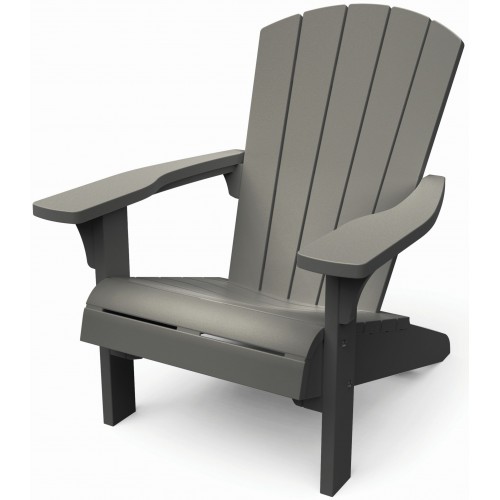 KETER TROY ADIRONDACK Kreslo, 93 x 80,5 x 96,5 cm, svetlo sivá 17208310