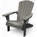KETER TROY ADIRONDACK Kreslo, 93 x 80,5 x 96,5 cm, svetlo sivá 17208310