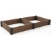 KETER VISTA MODULAR DUO Vyvýšený záhon, 121,5 x 121,5 x 27 cm (2x), hnedý 17210708