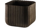 KETER CUBE PLANTER M Kvetináč, 30 x 30 x 30 cm, hnedá 17202066