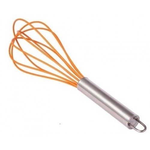 KAISERHOFF Silikónová šľahacia metlička 24 cm, oranžová KH-1140oran 