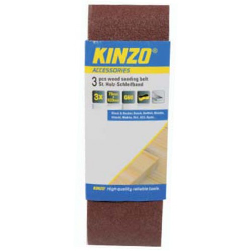 KINZO - brúsny pás 75x457mm A80 - 3ks 71747 KINZO - brúsny pás 75x457mm A80 - 3ks 71747