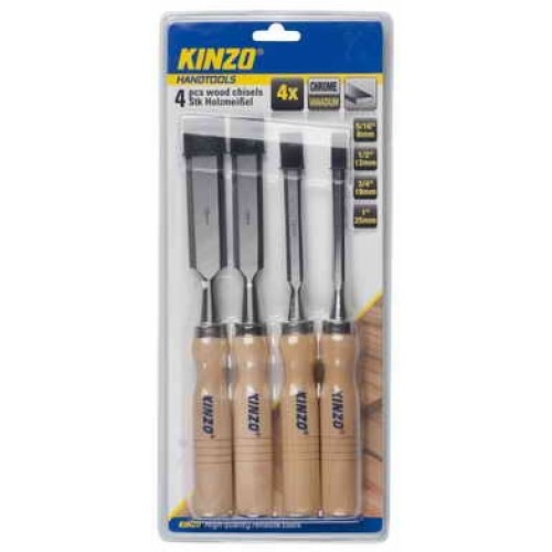 KINZO - sada dlát 8,12,19,25 mm CrV 72044