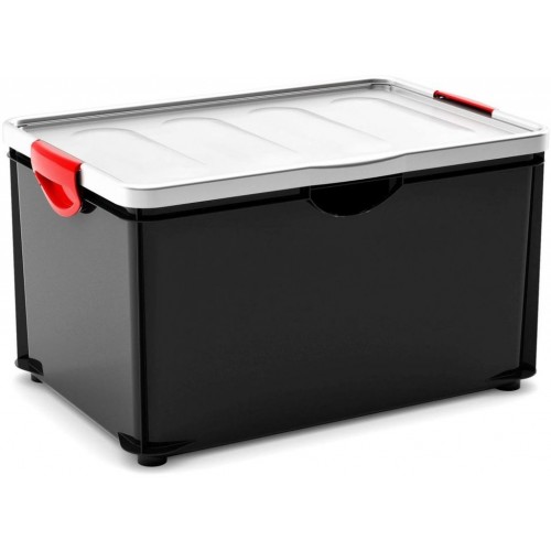 KIS CLIPPER BOX XL 60L 58x39x33,5cm čierny/sivé veko