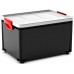 KIS CLIPPER BOX L 33L 47x33,5x28,5cm čierny/sivé veko