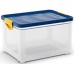 KIS CLIPPER BOX L 33L 47x33,5x28,5cm transparentný/modré veko