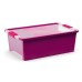 KIS BI BOX M 26L 55x35x19cm fialový/transparent