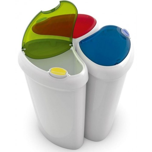 KIS LOTUS BIN odpadkový kôš sada 3x 36x26x55cm 30L 3062200