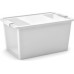 KIS BI BOX L 40L 55x35x28cm biely/transparent