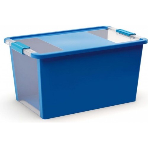 KIS BI BOX L 40L 55x35x28cm modrý/transparent