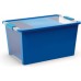 KIS BI BOX L 40L 55x35x28cm modrý/transparent