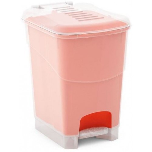 KIS KORAL L 20L odpadkový kôš 25,5x34x40,5cm transparent/oranžový