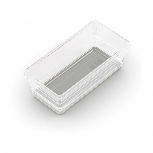 KIS SISTEMO 2 Organizér 7,5x15x5cm transparent / sivý