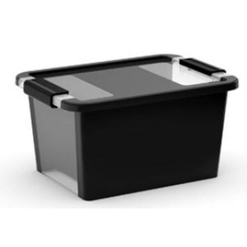 KIS BI BOX S 11L 36,5x26x19cm čierny/transparent