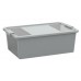 KIS BI BOX M 26L 55x35x19cm sivý/transparent
