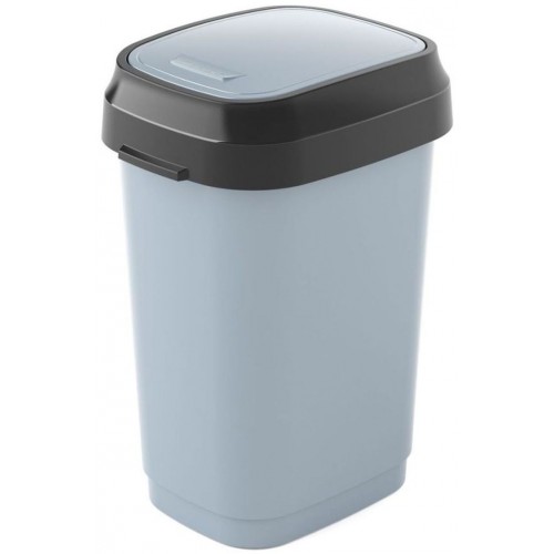 KIS DUAL SWING BIN S 10L odpadkový kôš 19x25x33cm sivý KIS DUAL SWING BIN S 10L odpadkový kôš 19x25x33cm sivý