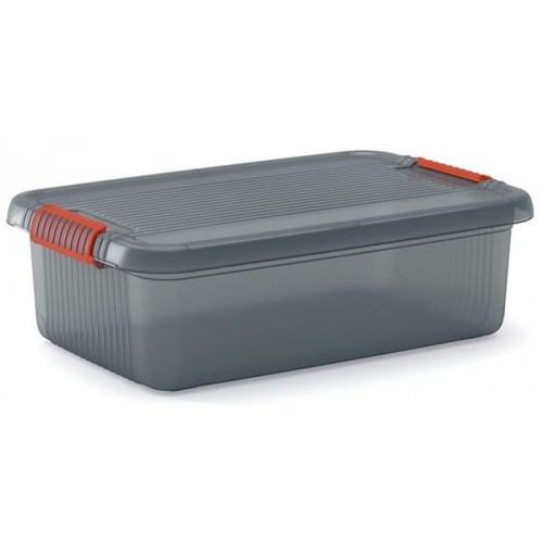 KIS K LATCH BOX M 28L 59x39x18cm sivý KIS K LATCH BOX M 28L 59x39x18cm sivý
