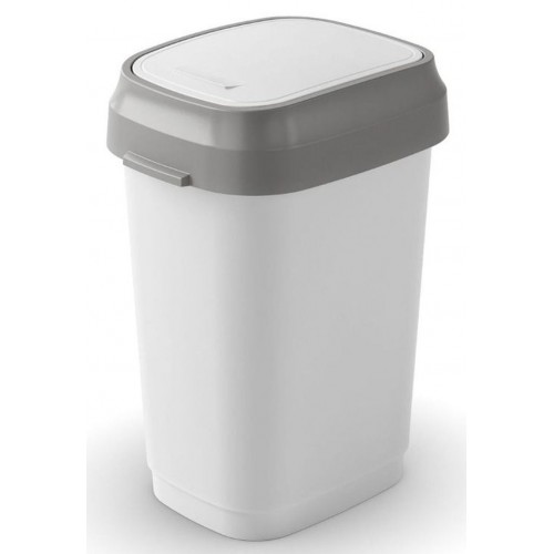 KIS DUAL SWING BIN S 10L odpadkový kôš 19x25x33cm biely