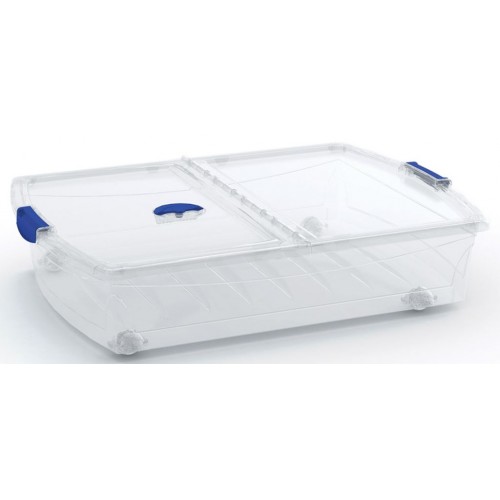 KIS SPINNING LATCH BOX XL 56L 78x58x18cm transparentný