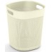KIS FILO BUCKET 16L univerzálny kôš 28x28x32cm krémový