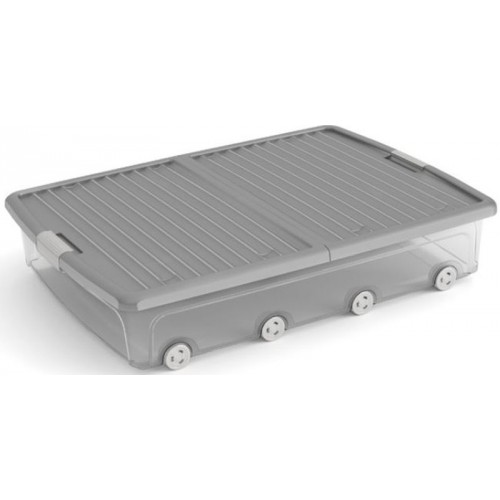 KIS W BOX UNDERBED XL 55L 79x58x16,5cm transparentný/sivé veko