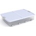 KIS W BOX UNDERBED XL 55L 79x58x16,5cm transparentný/sv. modré veko