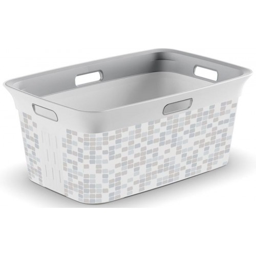 KIS CHIC BASKET MOSAIC 45L kôš na čistú bielizeň 59x39x27cm KIS CHIC BASKET MOSAIC 45L kôš na čistú bielizeň 59x39x27cm