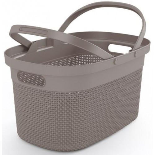 KIS FILO nákupný košík 46x24x30cm taupe