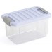 KIS W BOX XS 5L 28x18x17cm transparentný/sv. modré veko