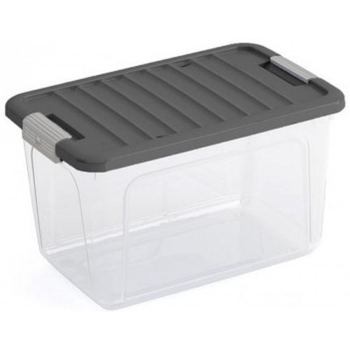 KIS W BOX S 15L 38x25x23cm transparentný/sivé veko
