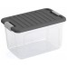 KIS W BOX S 15L 38x25x23cm transparentný/sivé veko