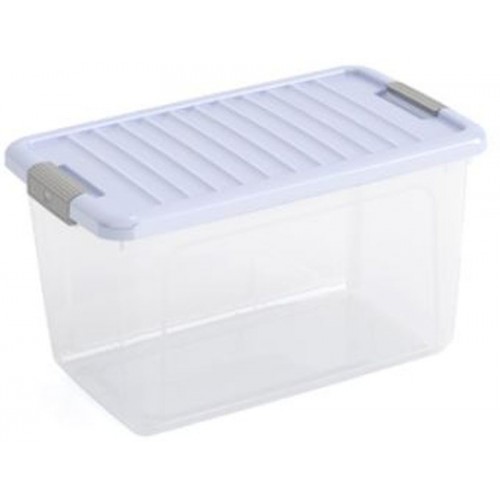 KIS W BOX M 30L 49x30x29cm transparent/sv. modré veko