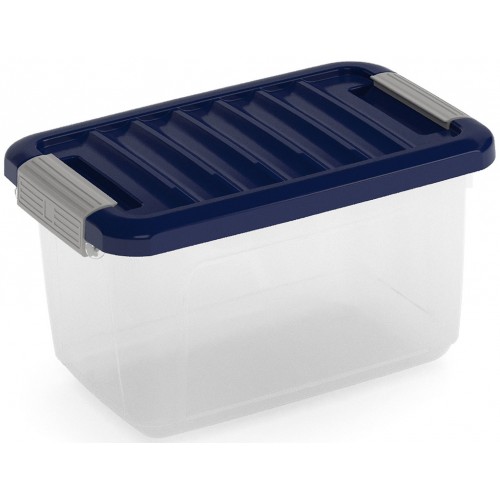 KIS W BOX XS 5L 28x18x17cm transparent/modrá indigo KIS W BOX XS 5L 28x18x17cm transparent/modrá indigo