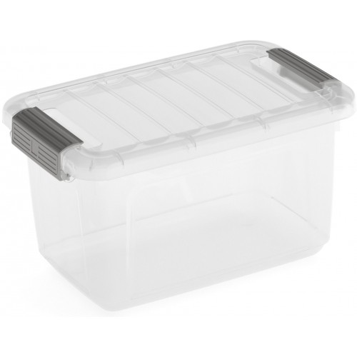 KIS W BOX XS 5L 28x18x17cm transparent/svetlo sivá KIS W BOX XS 5L 28x18x17cm transparent/svetlo sivá