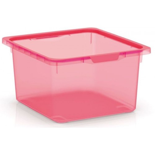 KIS KISKREO BOX M 17,5L 39x35x20,5cm fuchsia transparentný KIS KISKREO BOX M 17,5L 39x35x20,5cm fuchsia transparentný