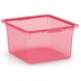 KIS KISKREO BOX M 17,5L 39x35x20,5cm fuchsia transparentný
