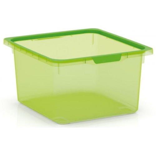 KIS KISKREO BOX M 17,5L 39x35x20,5cm zelený transparentný
