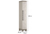 KIS EXCELLENCE HIGH 1 DOOR skriňa 33x45x182cm béžová