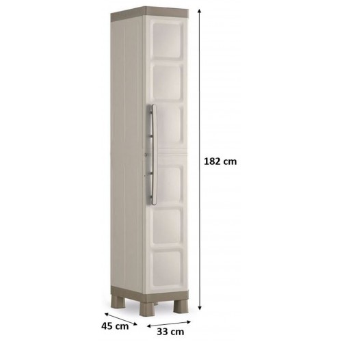 KIS EXCELLENCE HIGH 1 DOOR skriňa 33x45x182cm béžová