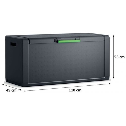 KIS MOBY CHEST 300L úložný box 118x49x55cm tmavo sivá